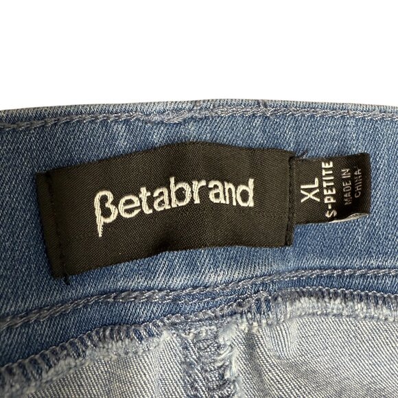 Women's BETABRAND Yoga Denim Pull-On Straight Leg Jeans | Size XL Short - Picture 7 of 11